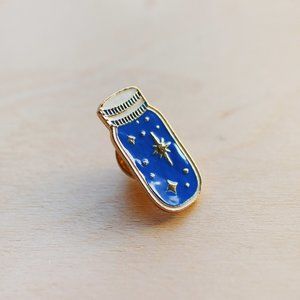 Jar of Stars Night Sky Magic Magical Potion Enamel Lapel Pin